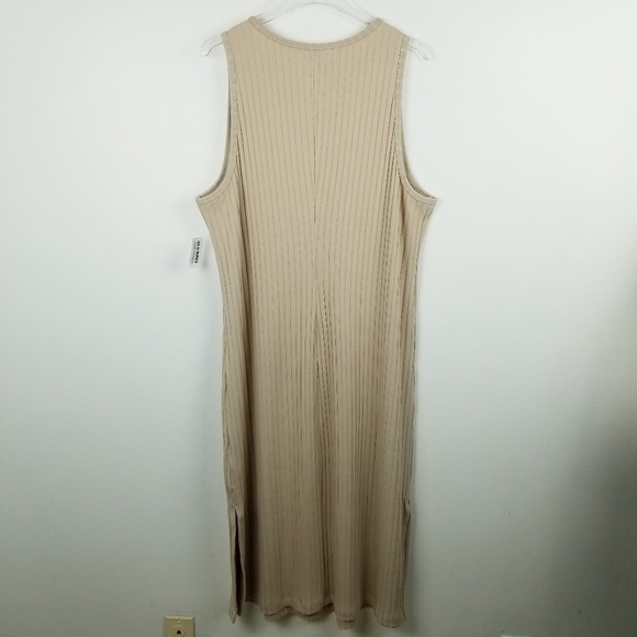 Old Navy #419212 Fitted Sleeveless Rib-Knit Midi Dress NWT - Picture 2 of 8